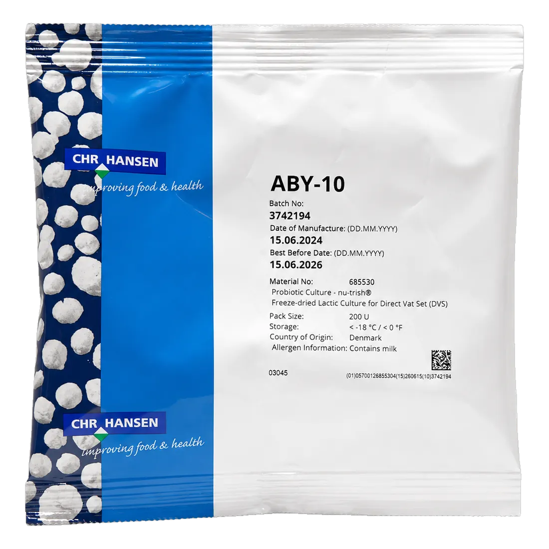 Chr.Hansen ABY-10 — Пробиотический йогурт