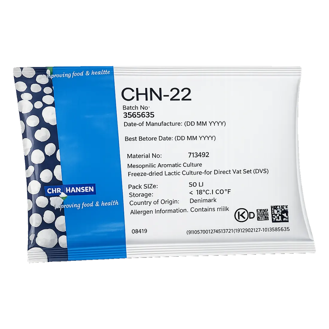Chr.Hansen CHN-22 — Творог, сметана