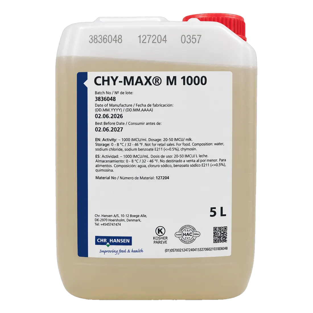 Chr.Hansen CHY-MAX M 1000 — Свёртывание молока, все виды сыров