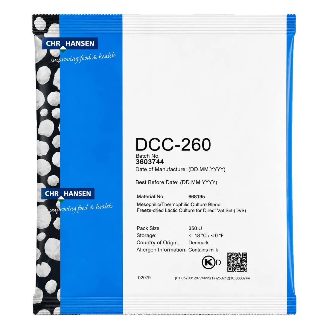 Chr.Hansen DCC-260 — Полутвёрдые и твёрдые сыры