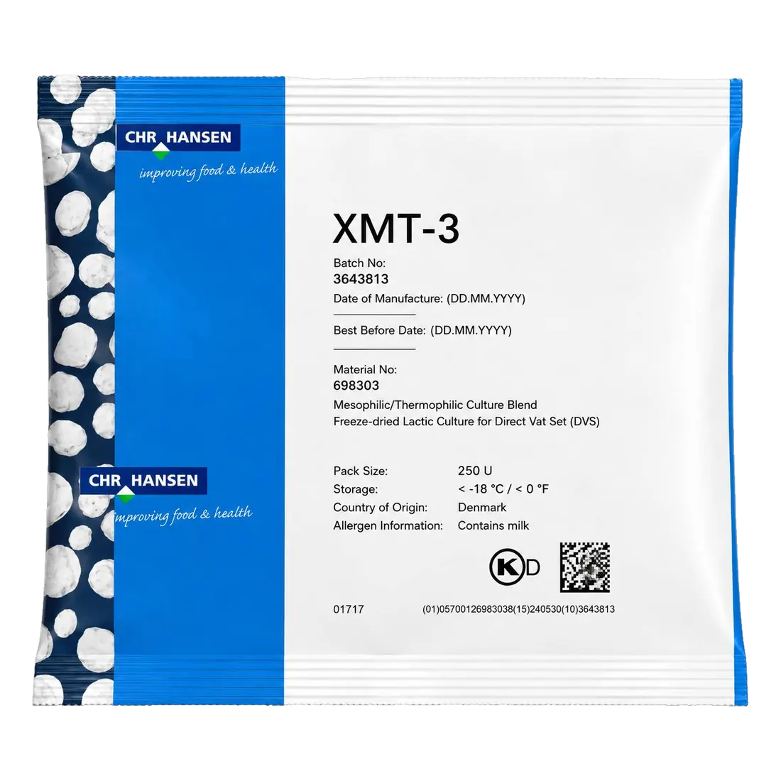 Chr.Hansen XMT-3 — Полутвёрдые и твёрдые сыры