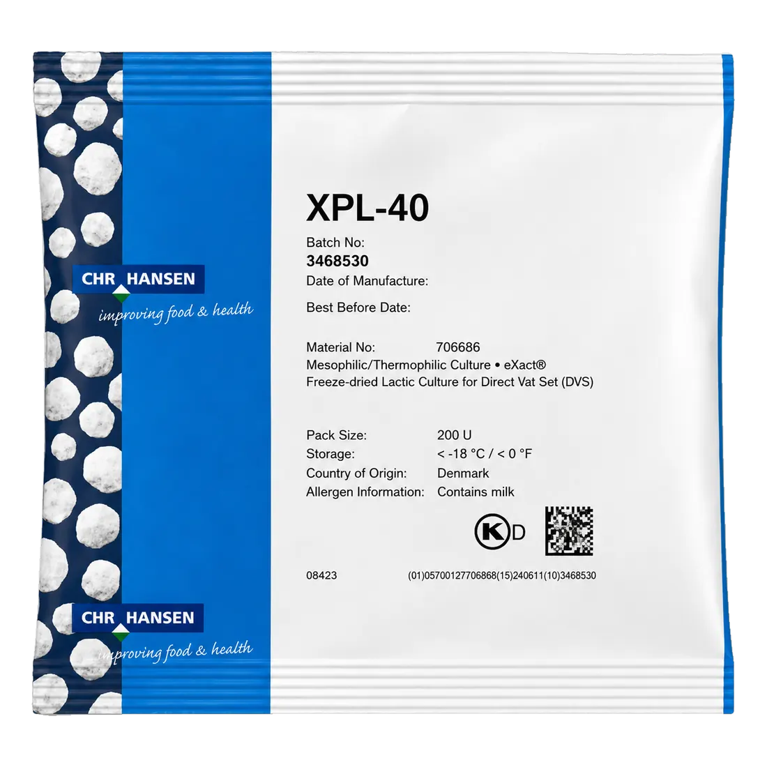 Chr.Hansen XPL-40 — Сметана, творог, свежие сыры