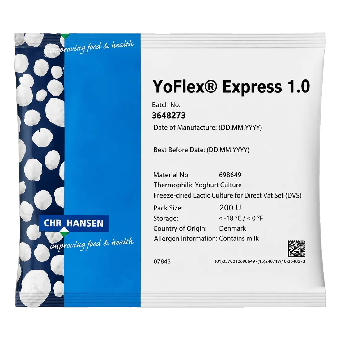 Chr.Hansen YoFlex Express 1.0 — Йогурт быстрого сквашивания