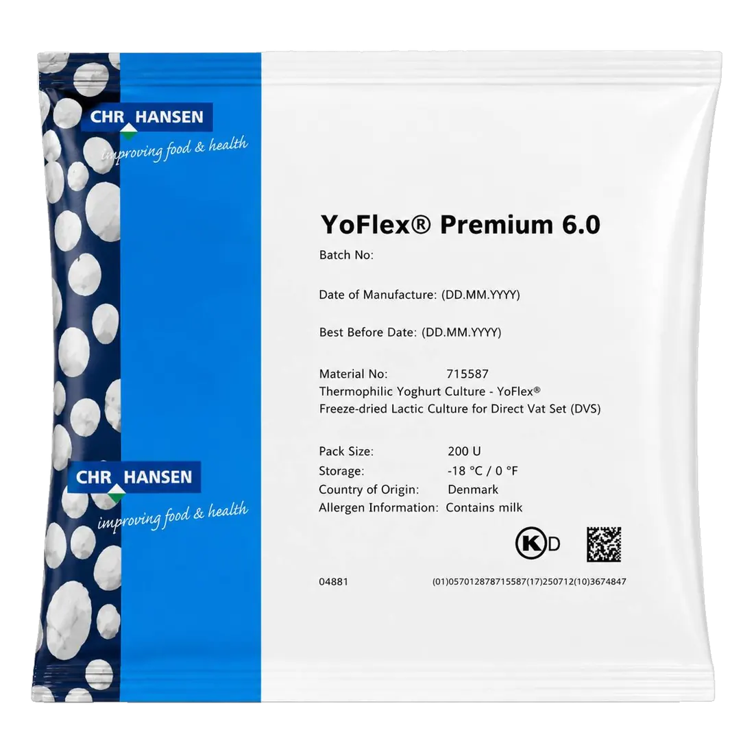 Chr.Hansen YoFlex Premium 6.0 — Термостатный йогурт