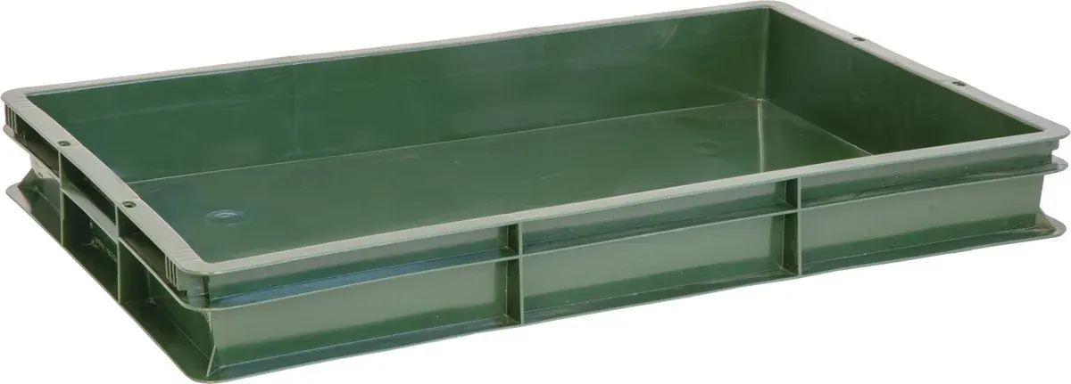 Ящик сплошной 600×400×75 мм — зелёный