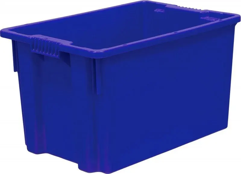 Ящик сплошной 600×400×350 мм — синий